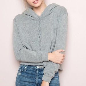 brandy melville grey lennon hoodie